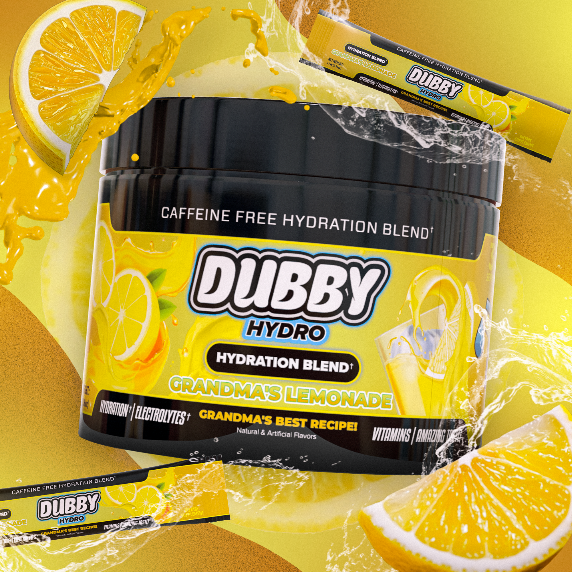 Grandma's Lemonade Hydro Hydration Drink Tub (Caffeine Free