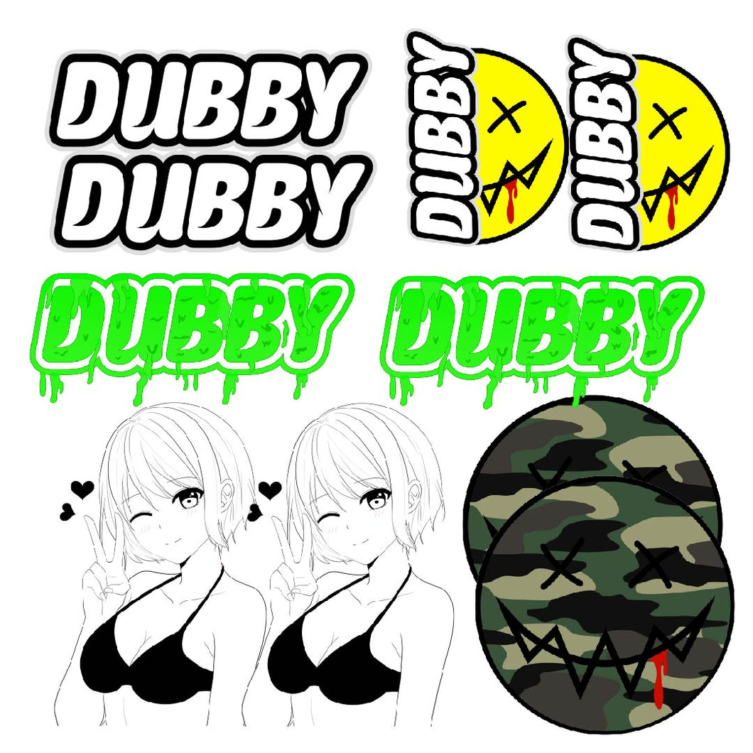 Dubby Sticker Kit 2 10pc