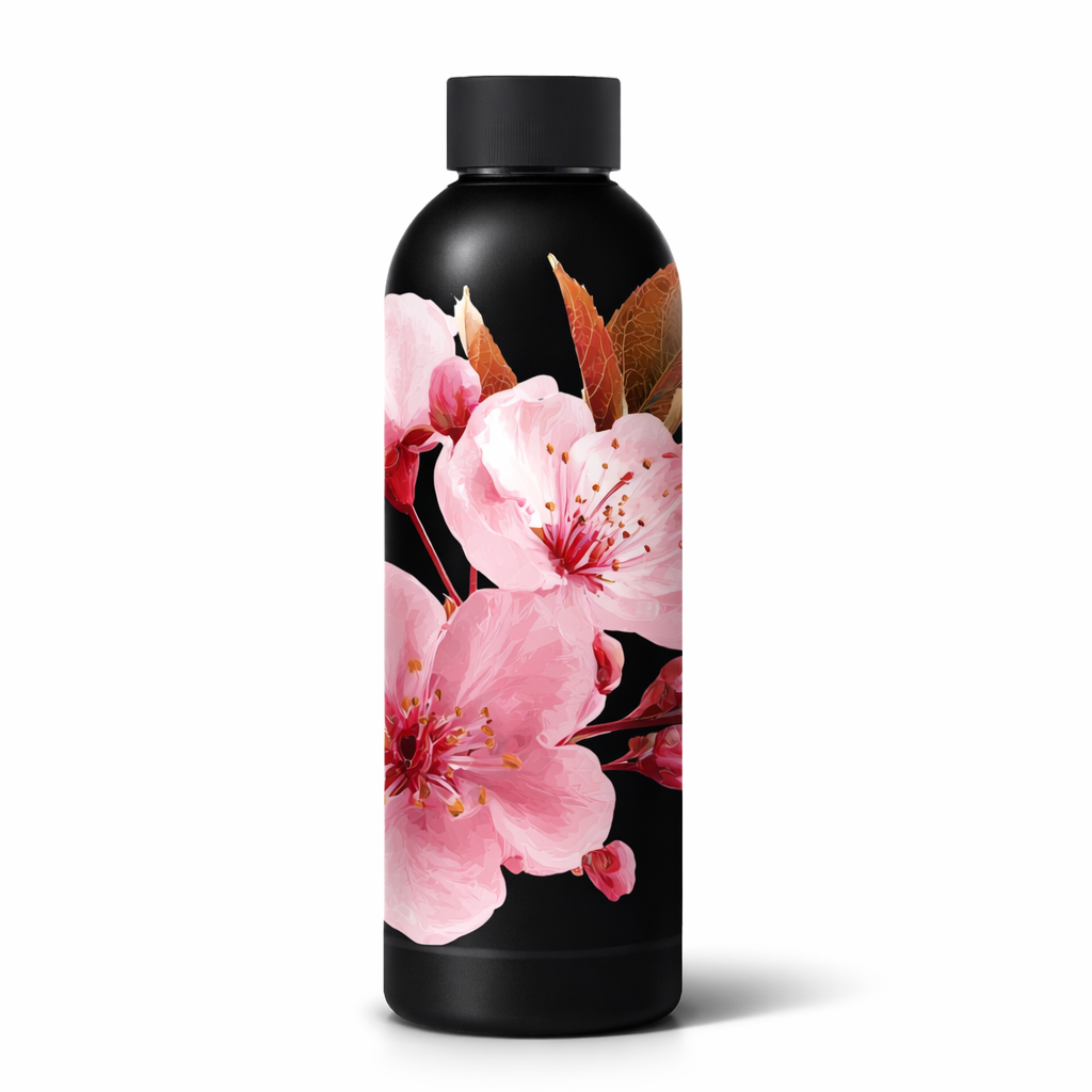 Cherry Blossom Insulated Metal Bottle (Flower)
