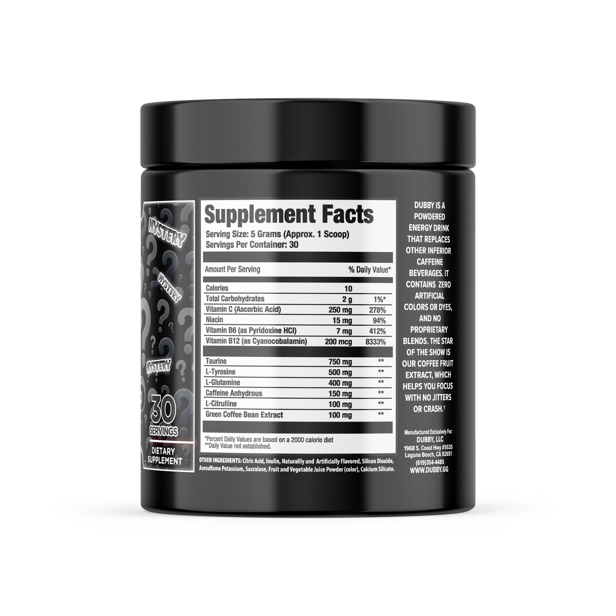 Mystery Flavor Energy Drink Tub