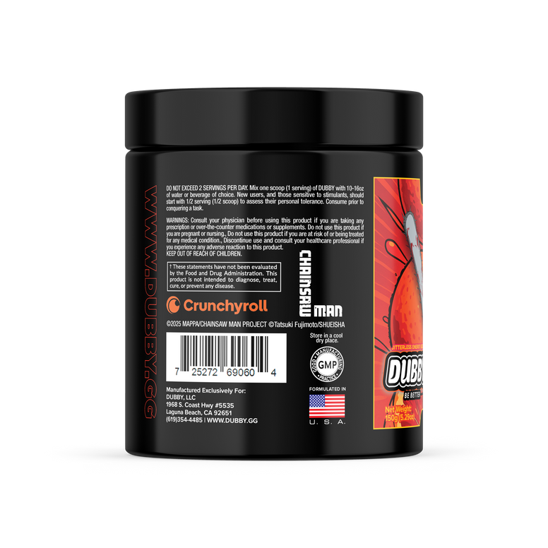Bleedin' Orange Chainsaw Man Official License Energy Drink Tub