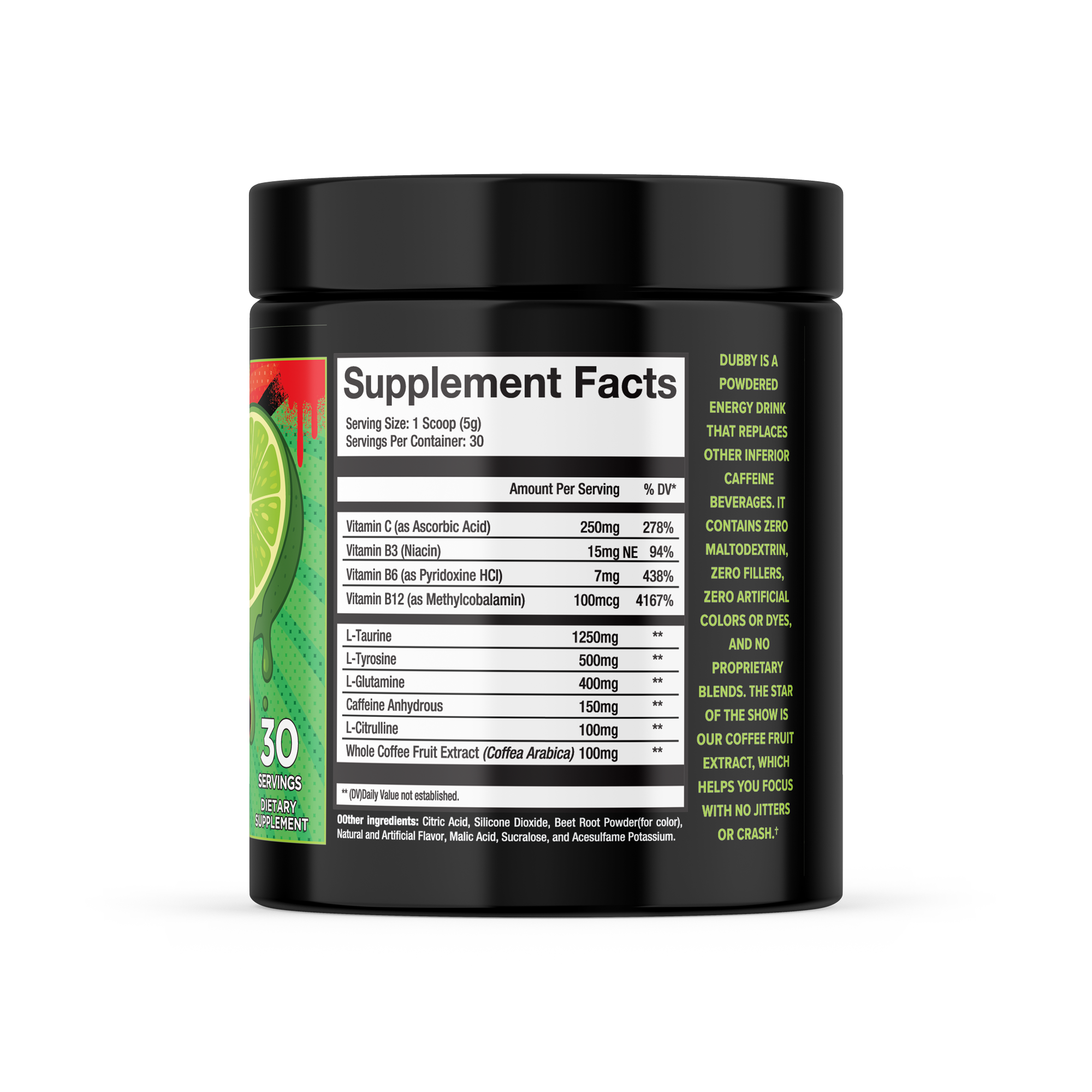 Cherry Limer Energy Drink Tub