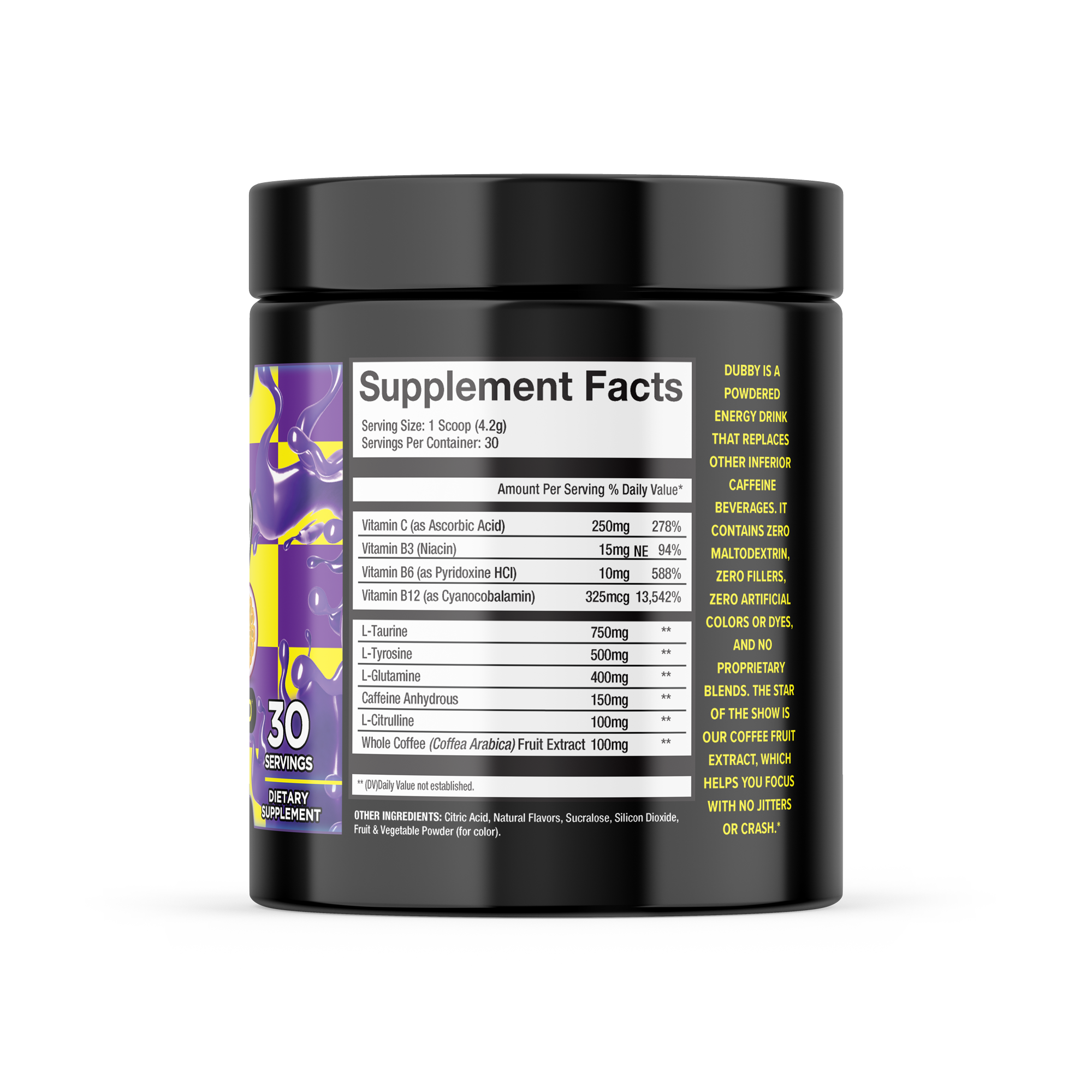 Purple Dubsauce Energy Drink Tub