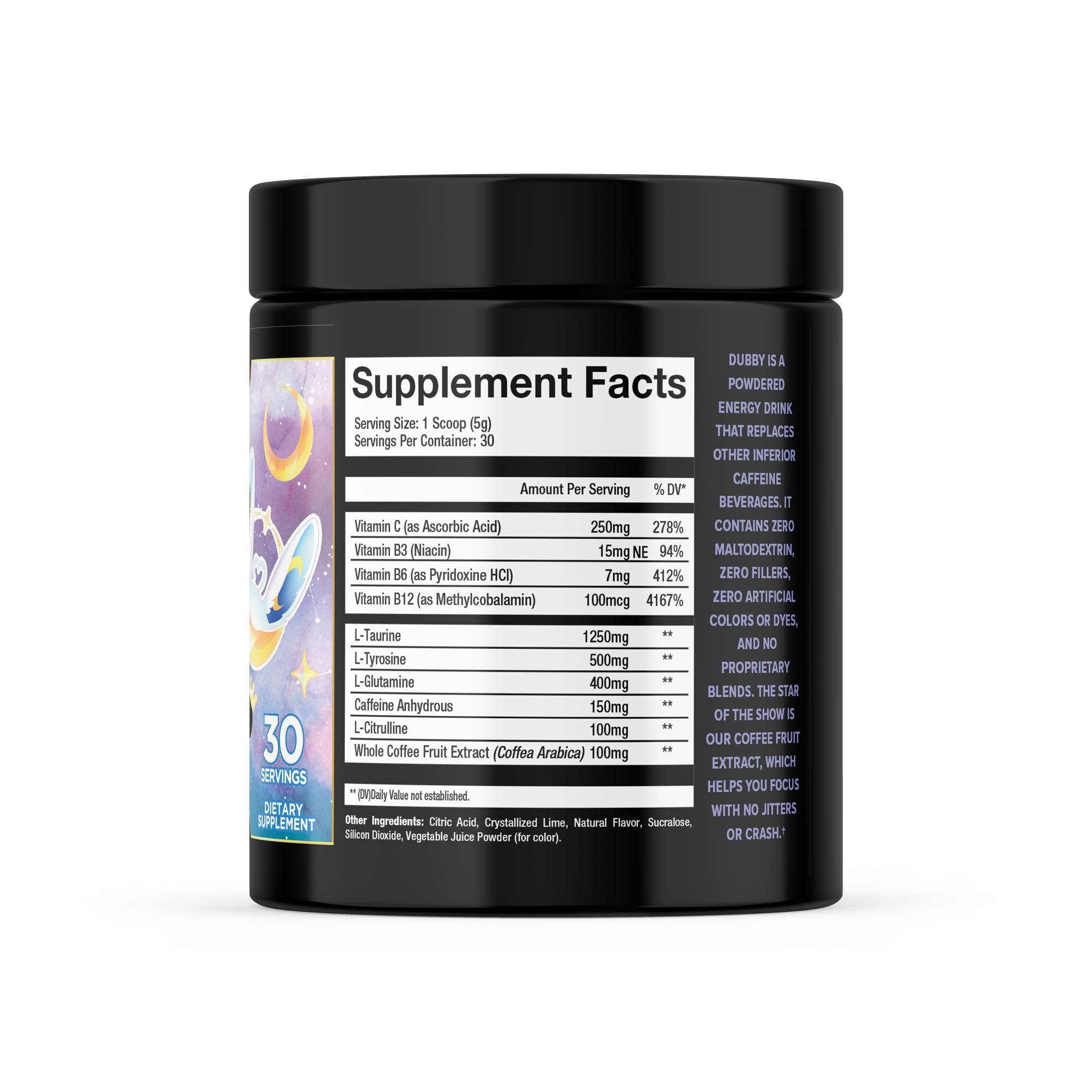 Lunar Strawberry Margarita Energy Drink Tub