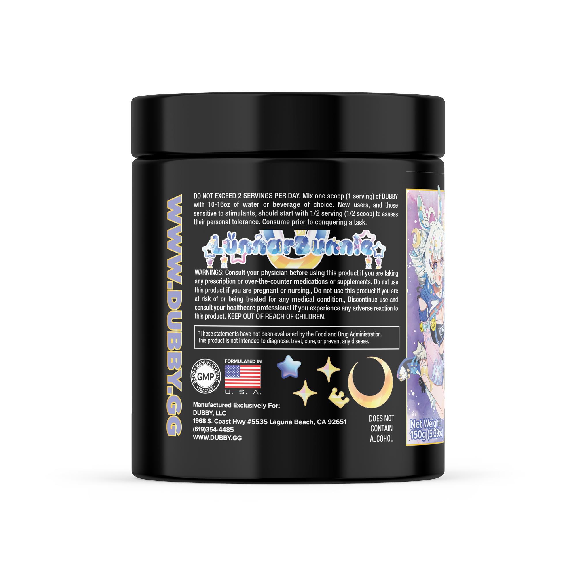 Lunar Strawberry Margarita Energy Drink Tub