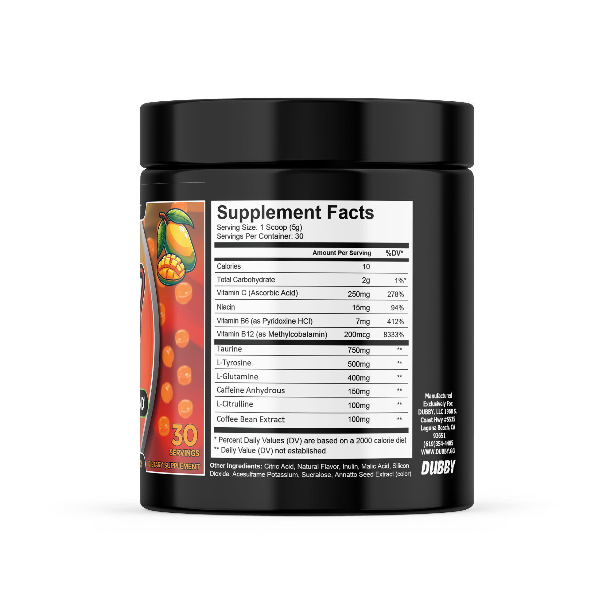 Mango Drops Energy Drink Tub