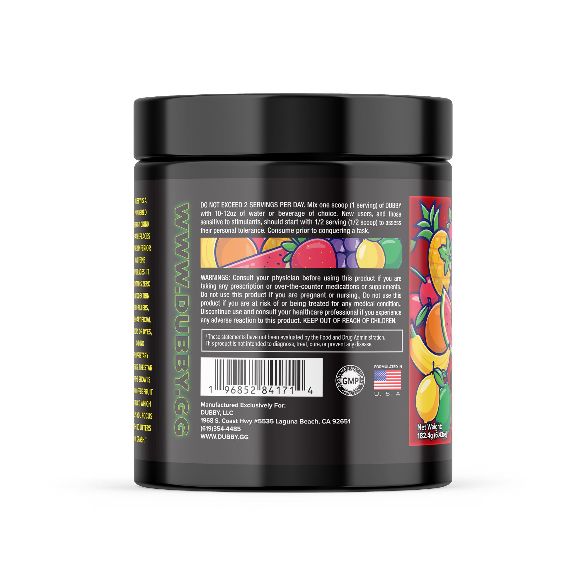 Pushin' Punch Energy Drink Tub