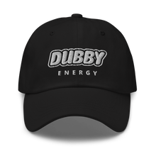 Load image into Gallery viewer, Black Dubby Energy Logo Hat - Be Better

